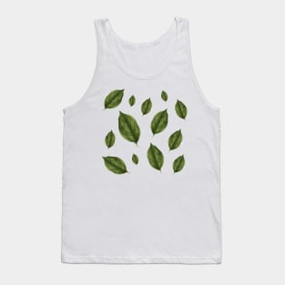 Vintage Leaves - Botanical Style Tank Top